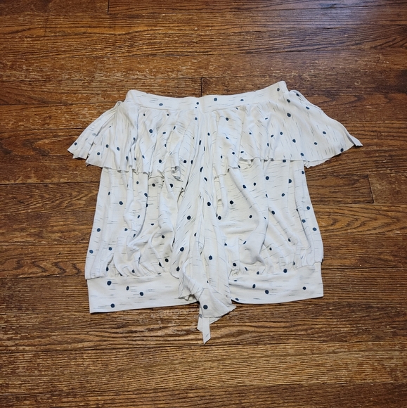 Free People Polka Dot Strapless Flowy Top size XS - Picture 7 of 7